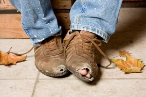 Im Frühling die alten Schuhe gegen Neue tauschen