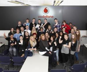 Schüler entwickeln Ideen bei Vodafone